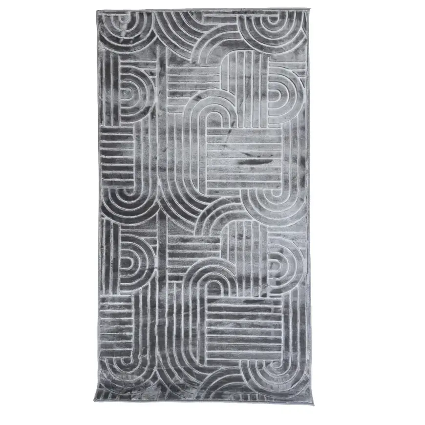 Koberec Eva Embossed 1,2/1,7 Em2025-01 šedý
