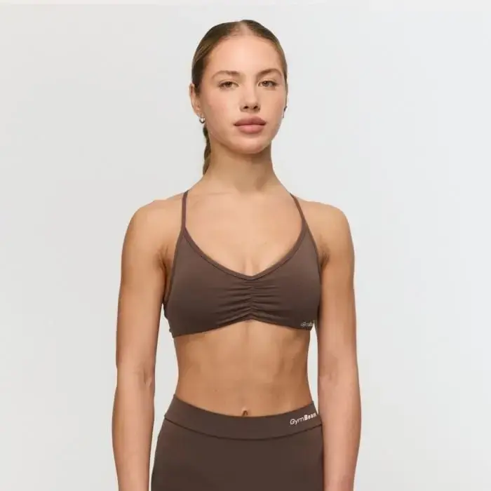 GymBeam Sportovní podprsenka Fierce Cappuccino