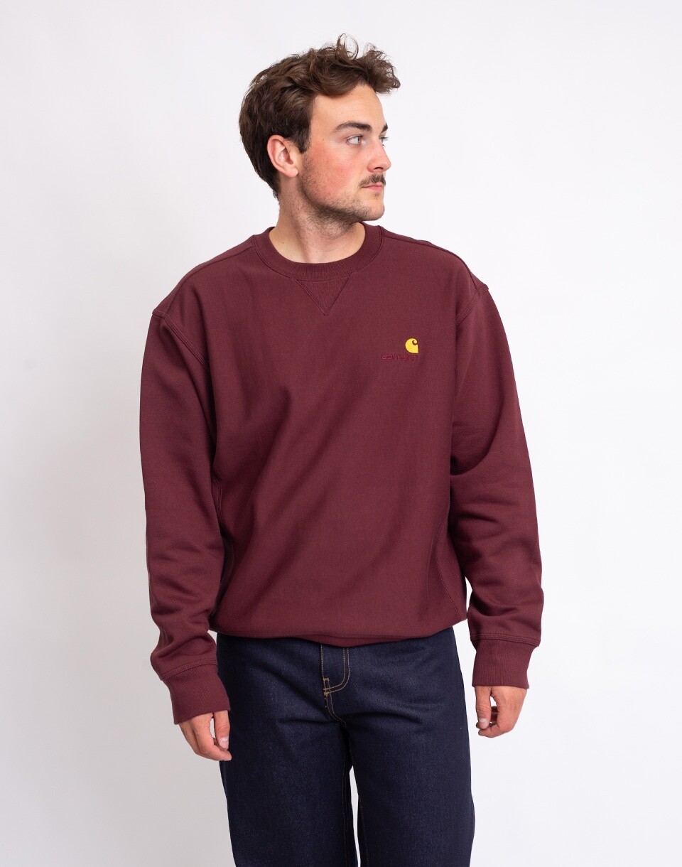 Carhartt WIP American Script Sweat Amarone M