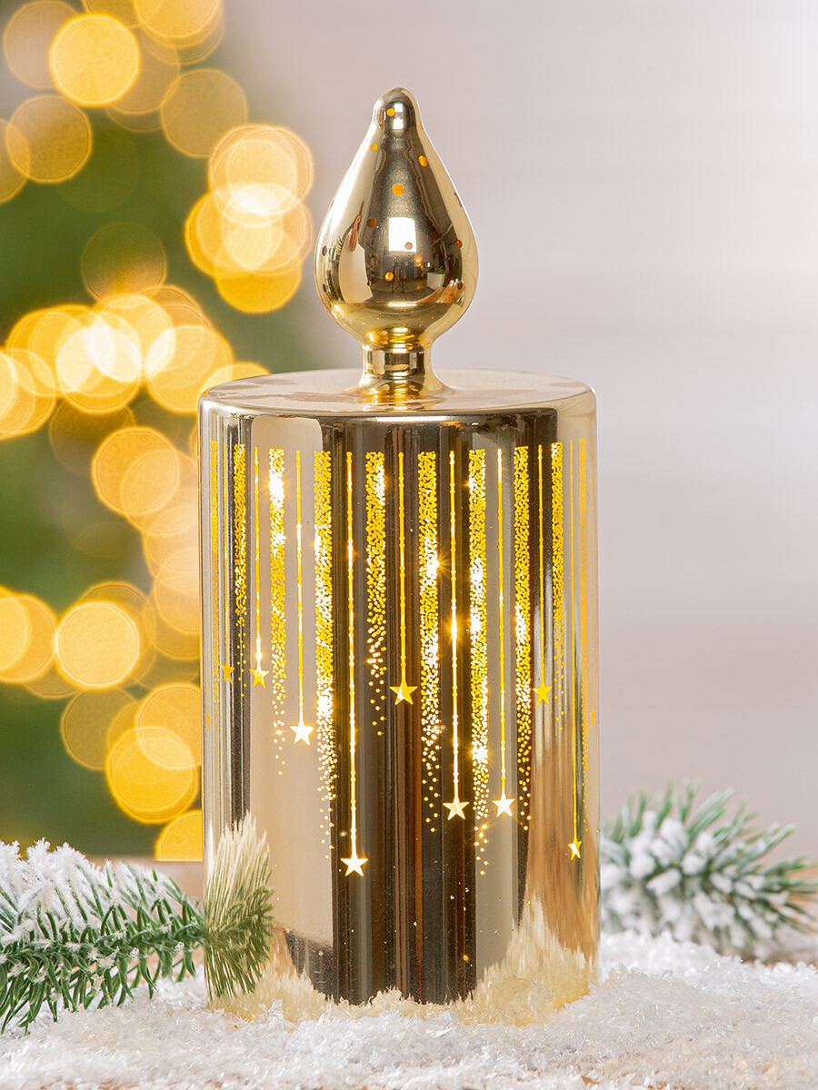 LED svíčka Sternschnuppe, 17,5 cm