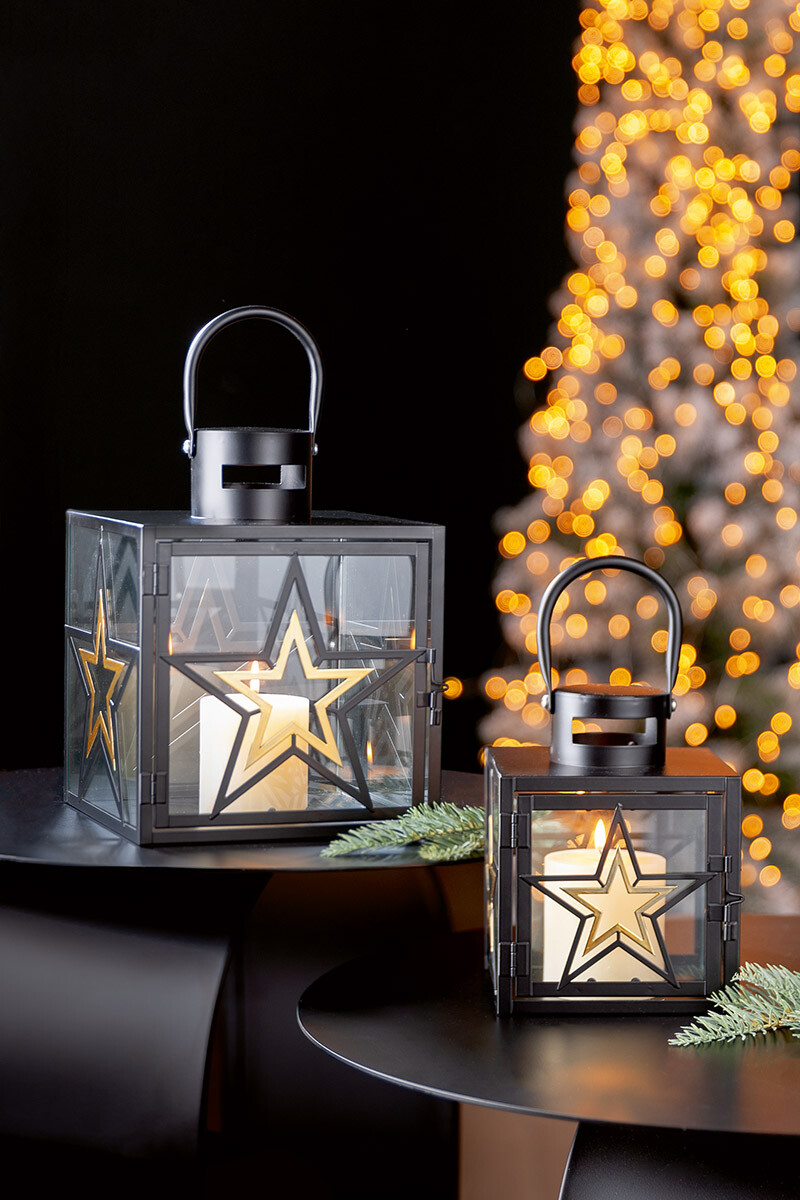 Lucerny Modern Star, sada 2 ks, 17 a 24,5 cm