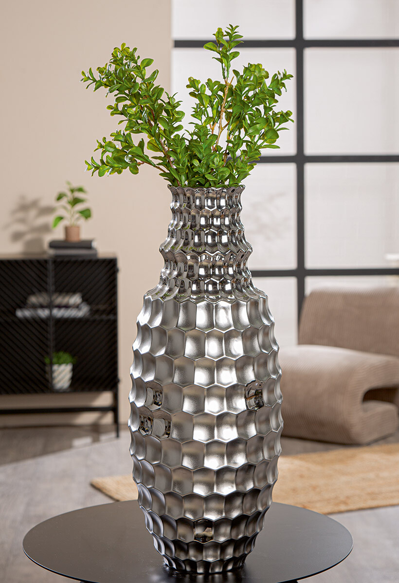 Podlahová váza Hexagon, 53 cm