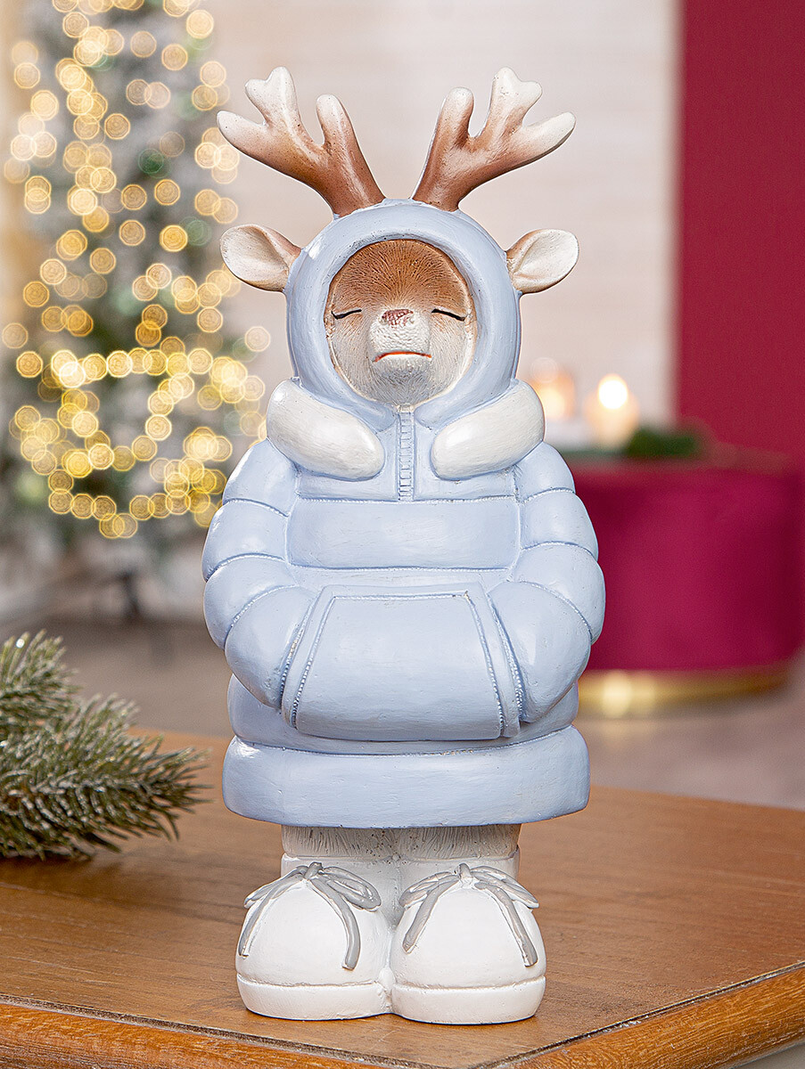 Dekorativní jelen Coldy, 24 cm