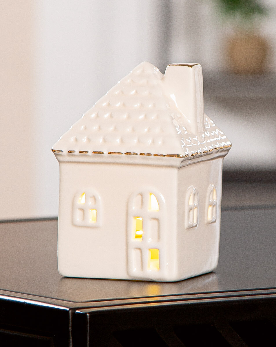 LED dekorace Domeček Casa, 9,5 cm