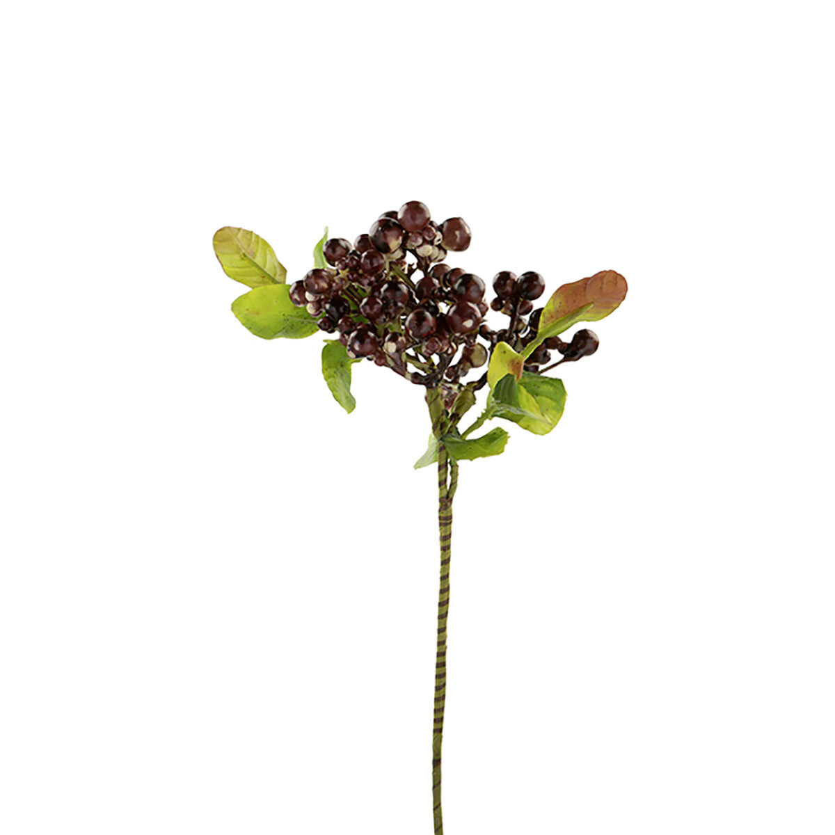 Dekorativní větvička s bobulemi, 33 cm