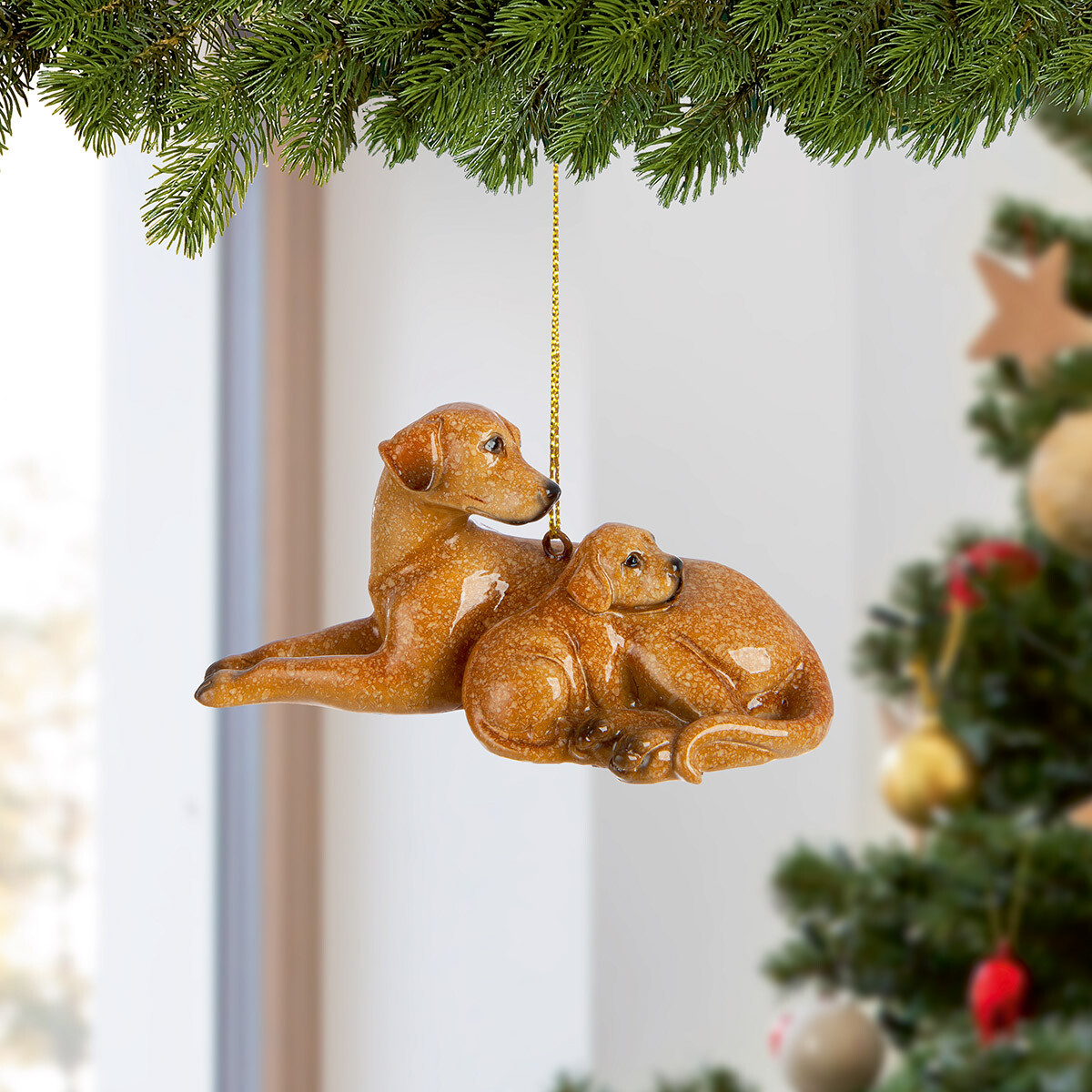 Závěsná dekorace Labrador Animaux, 4,5 cm