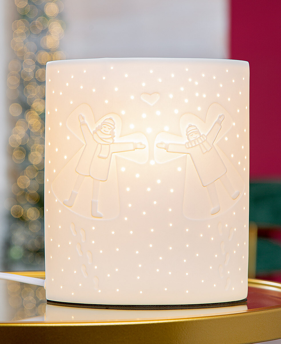 Stolní lampa oválná Winter Moments, 20 cm