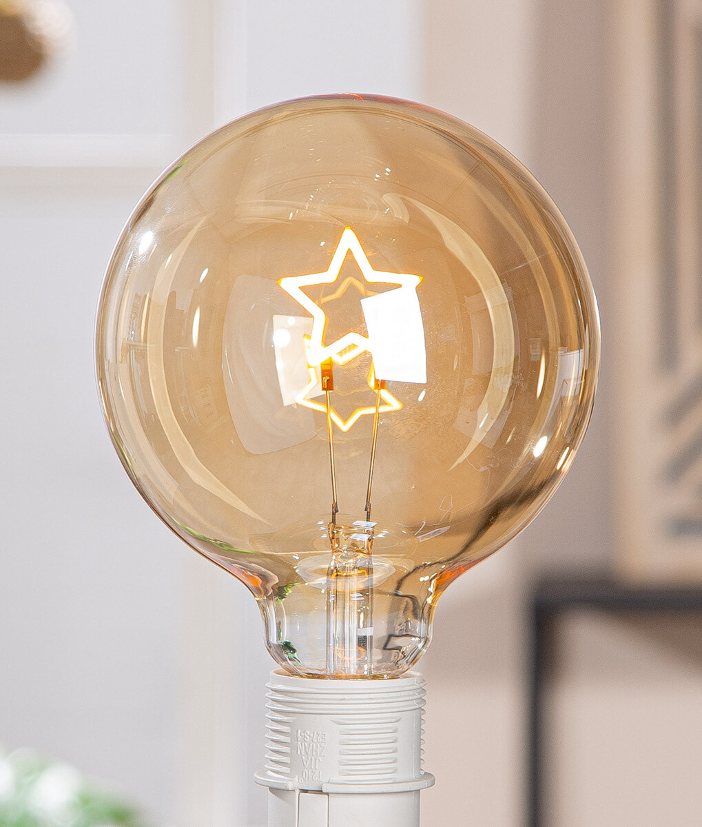 LED žárovka Stern s motivem hvězdy, 17 cm