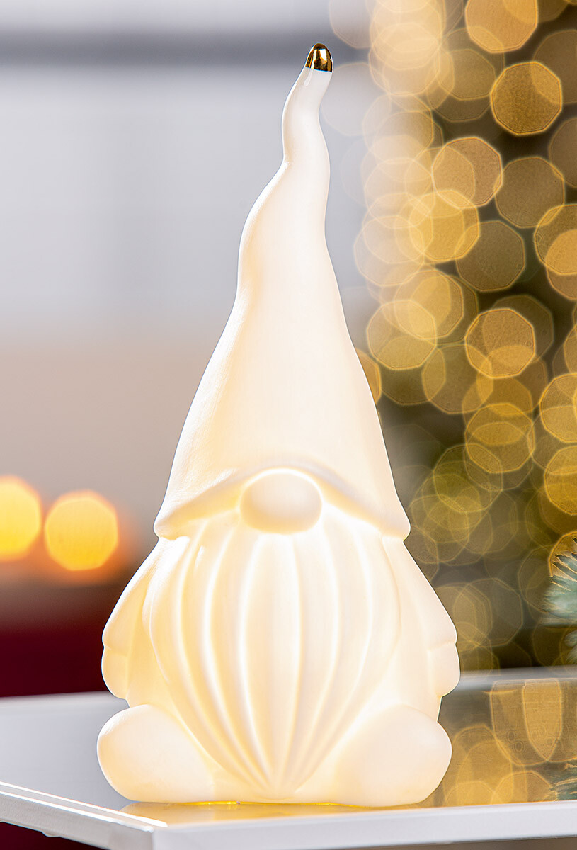 LED figurka skřítka Winter Dreams, 20 cm