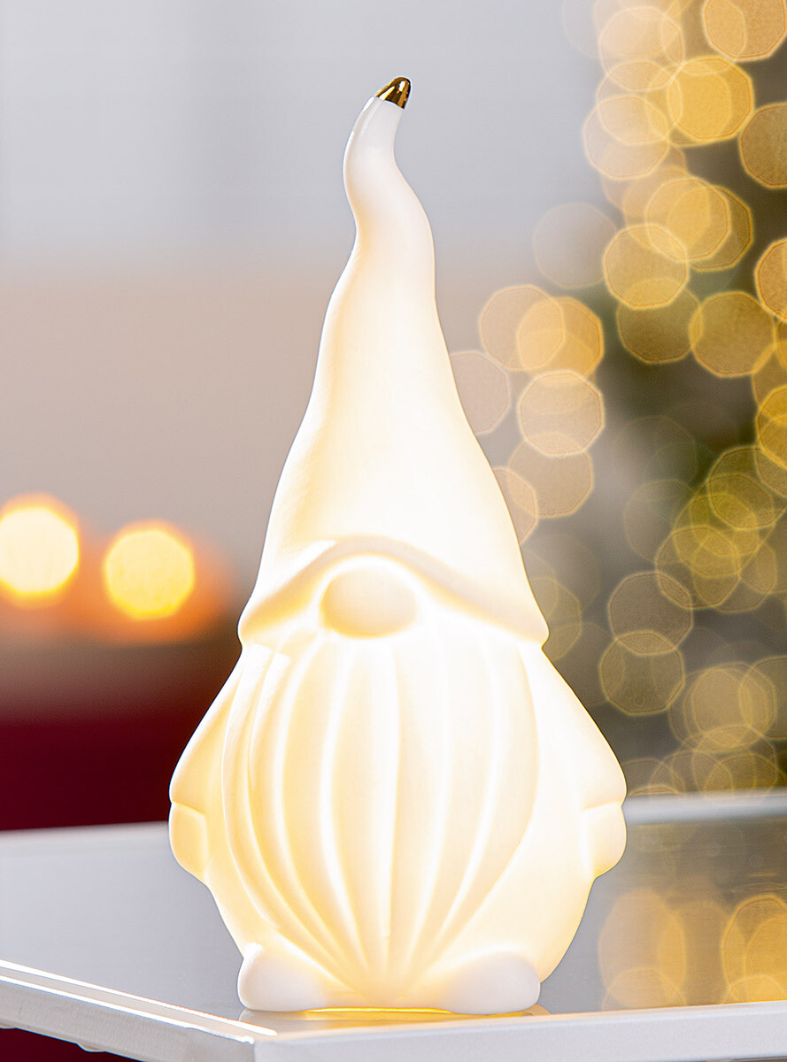 LED figurka skřítka Winter Dreams, 15 cm