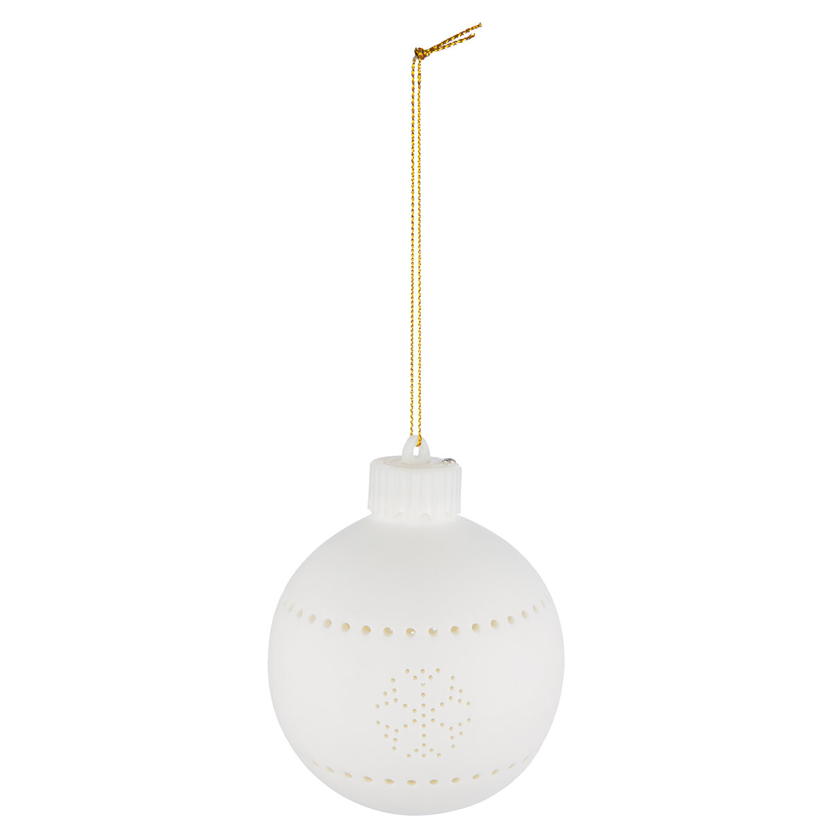 Závěsná LED ozdoba Winter Dreams ve tvaru koule, 9 cm