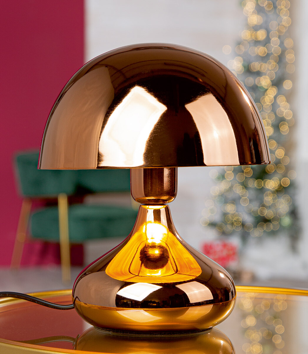 Stolní lampa Celia ve tvaru houby, 26 cm