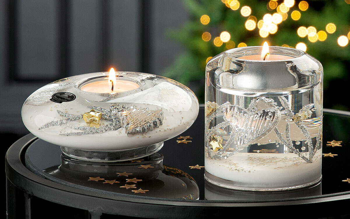 Svícen na čajovou svíčku Ufo Medium Frozen X-Mas, 5 cm