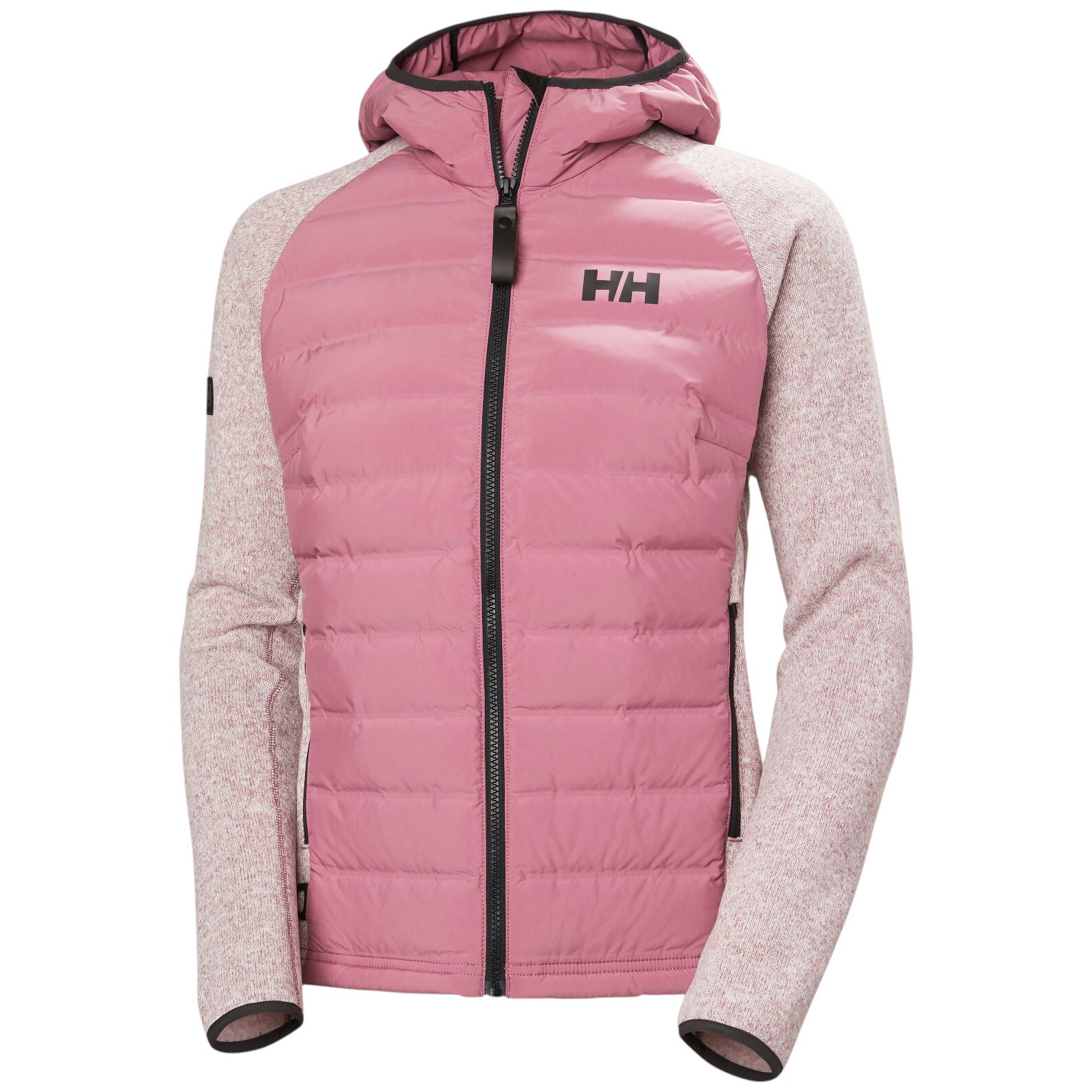 Dámská bunda Helly Hansen W Skagen Hybrid Knit Insulator Velikost: S / Barva: růžová