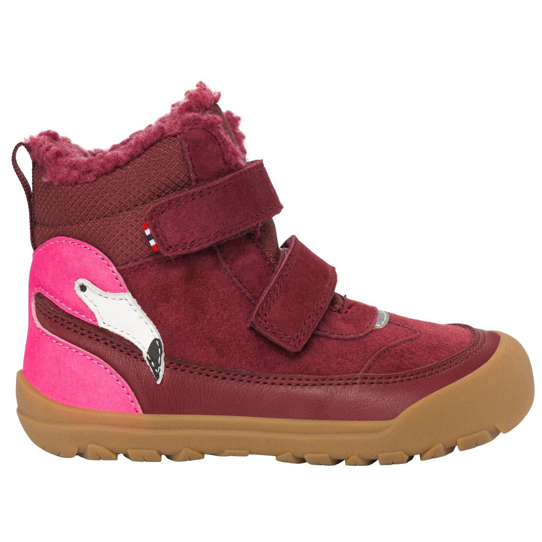 Dětské zimní boty Viking Outdoor Footwear Alv Barefoot Paw Warm WP 2V Burgundy Velikost bot (EU): 26 / Barva: tmavě červená