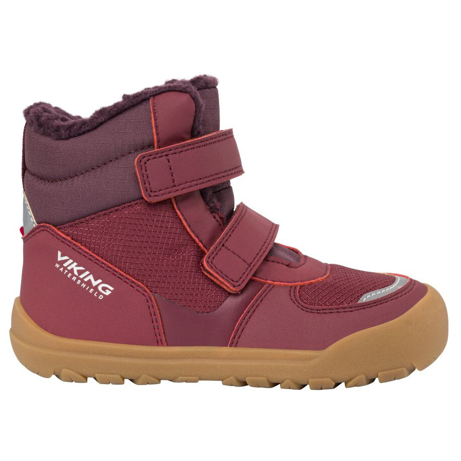 Dětské zimní boty Viking Outdoor Footwear Rowan Barefoot Warm WP 2V Wine Velikost bot (EU): 31 / Barva: vínová