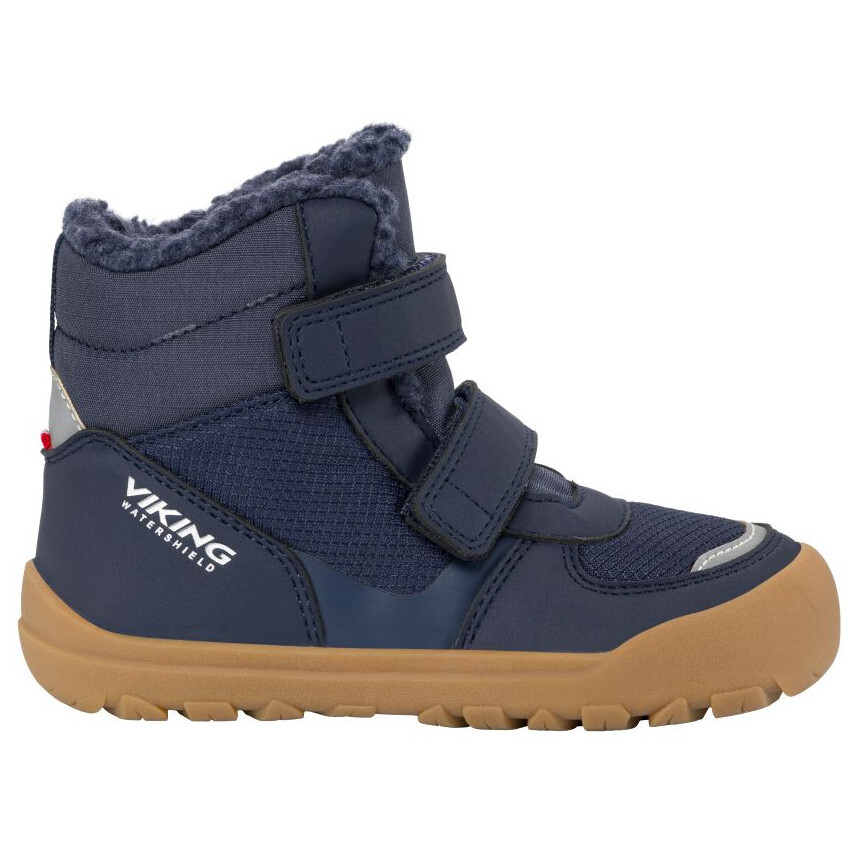 Dětské zimní boty Viking Outdoor Footwear Rowan Barefoot Warm WP 2V Navy Velikost bot (EU): 35 / Barva: tmavě modrá