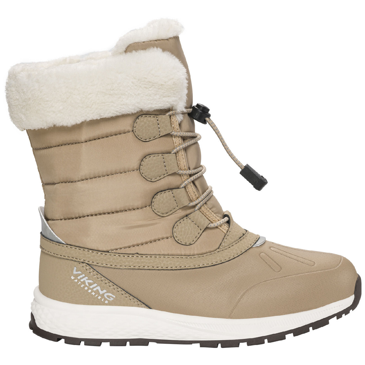 Dětské zimní boty Viking Outdoor Footwear Equip Warm WP Zip Dark Natural Velikost bot (EU): 30 / Barva: hnědá