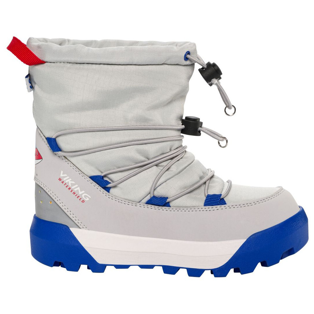 Dětské sněhule Viking Outdoor Footwear Spaceship Warm SC WP Light Grey/Royal Blue Velikost bot (EU): 25 / Barva: světle šedá
