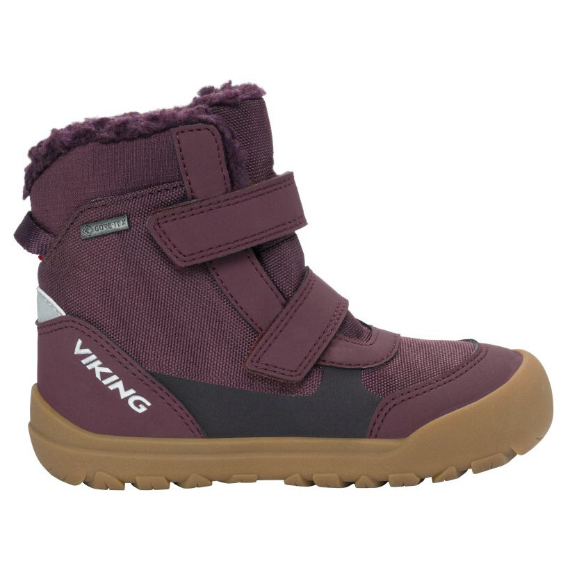 Dětské zimní boty Viking Outdoor Footwear Spruce Barefoot Warm GTX 2V Wine Velikost bot (EU): 24 / Barva: vínová