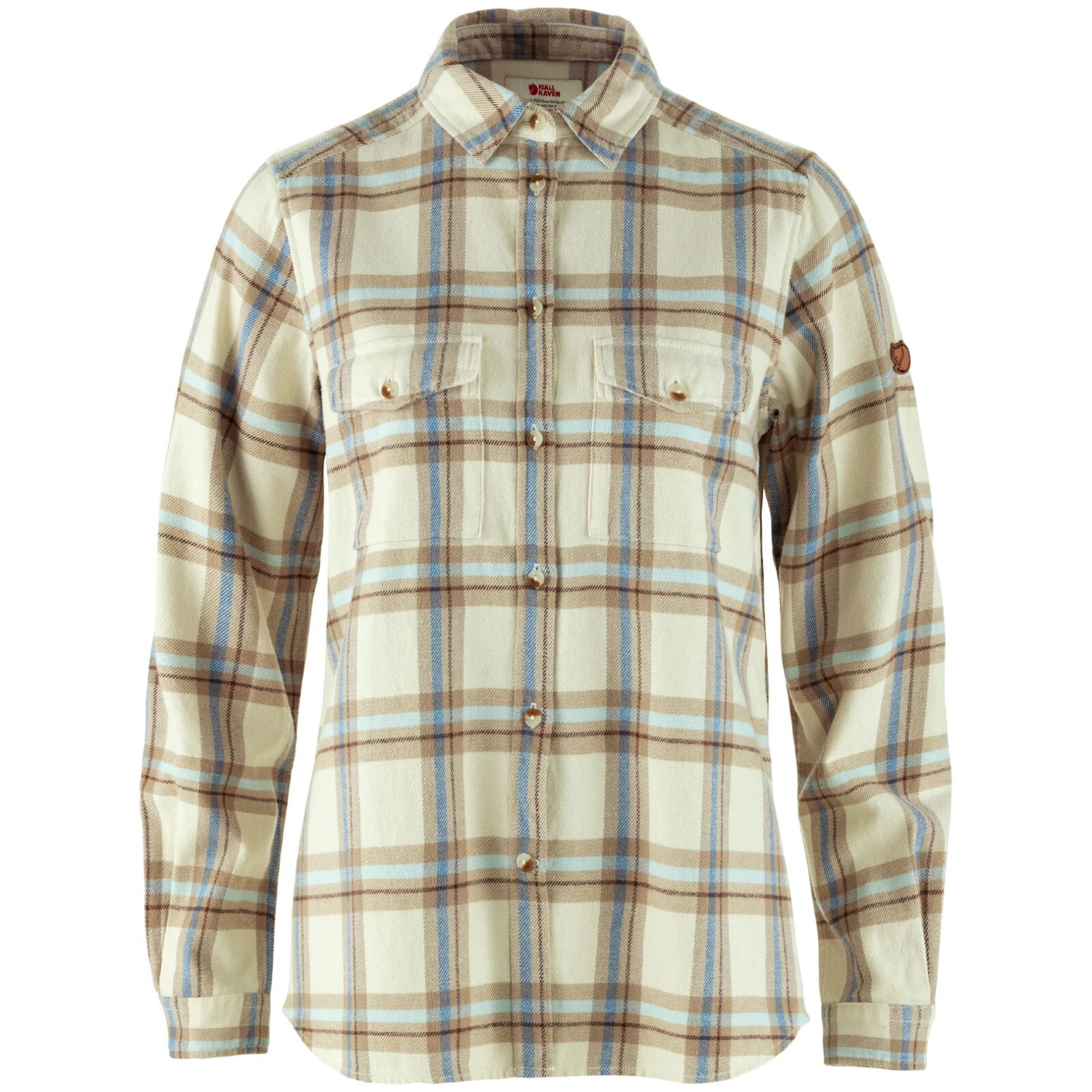 Dámská košile Fjällräven Övik Heavy Flannel Shirt W Velikost: S / Barva: béžová