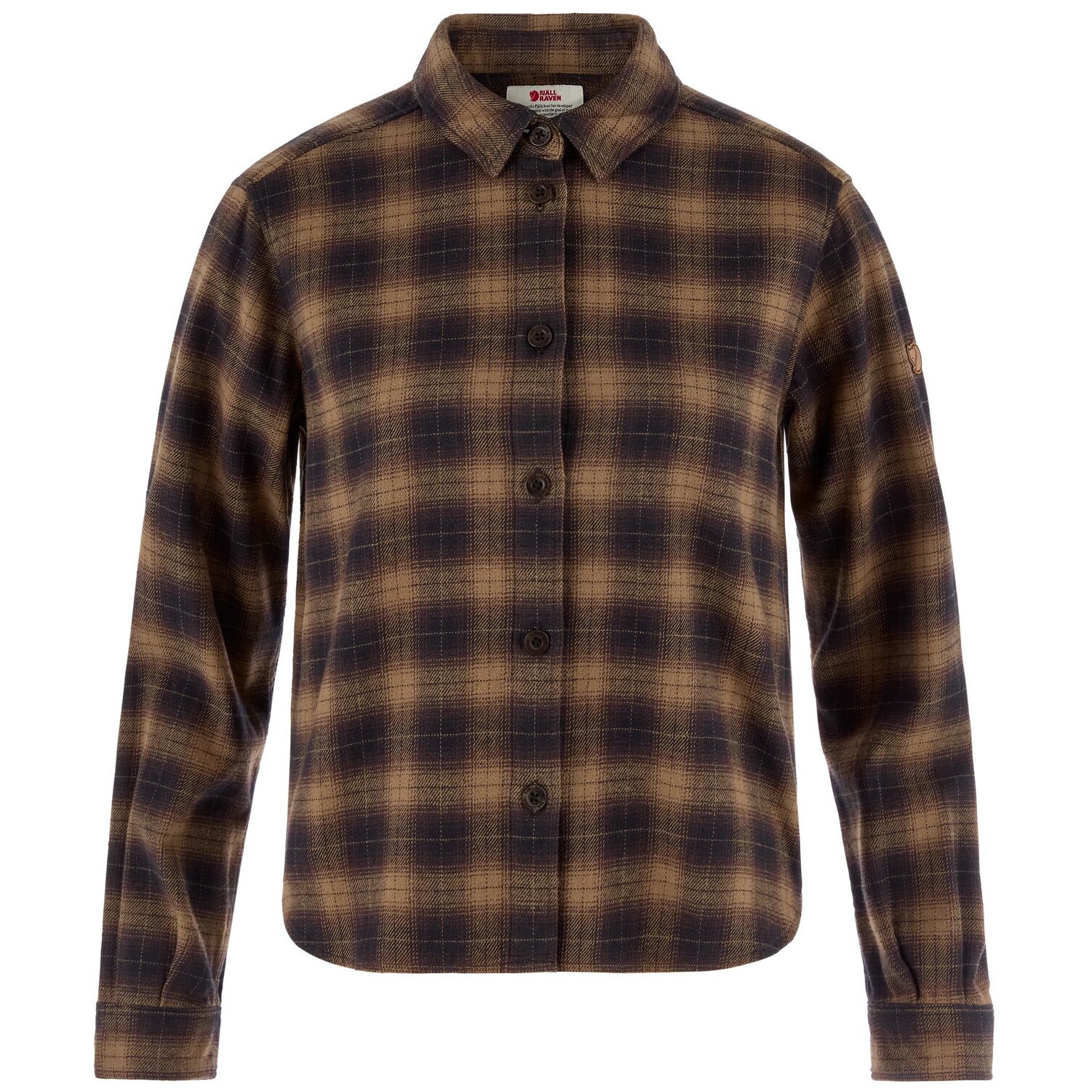 Dámská košile Fjällräven Övik Boxy Flannel Shirt W Velikost: M / Barva: hnědá