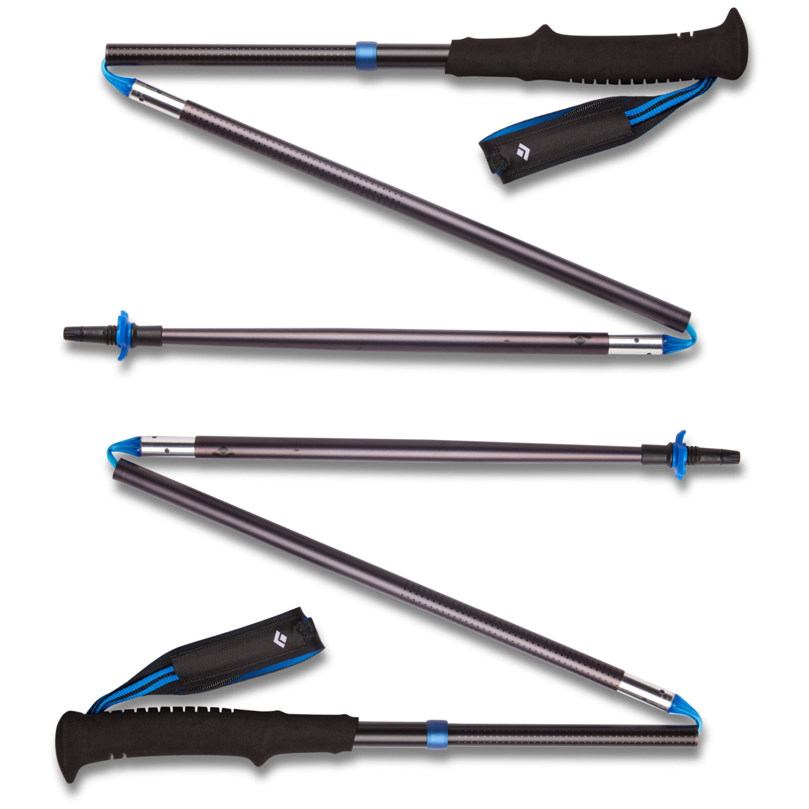 Trekové hole Black Diamond Distance Z Poles Délka holí: 120 cm / Barva: černá/modrá