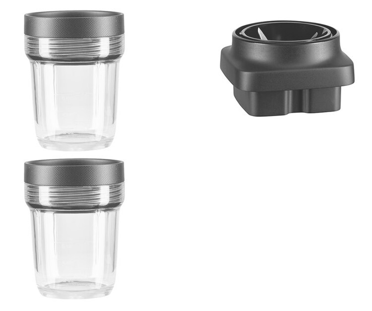 Osobní nádoby s víčky a noži k mixéru K400 KitchenAid 0,2 l 2 ks