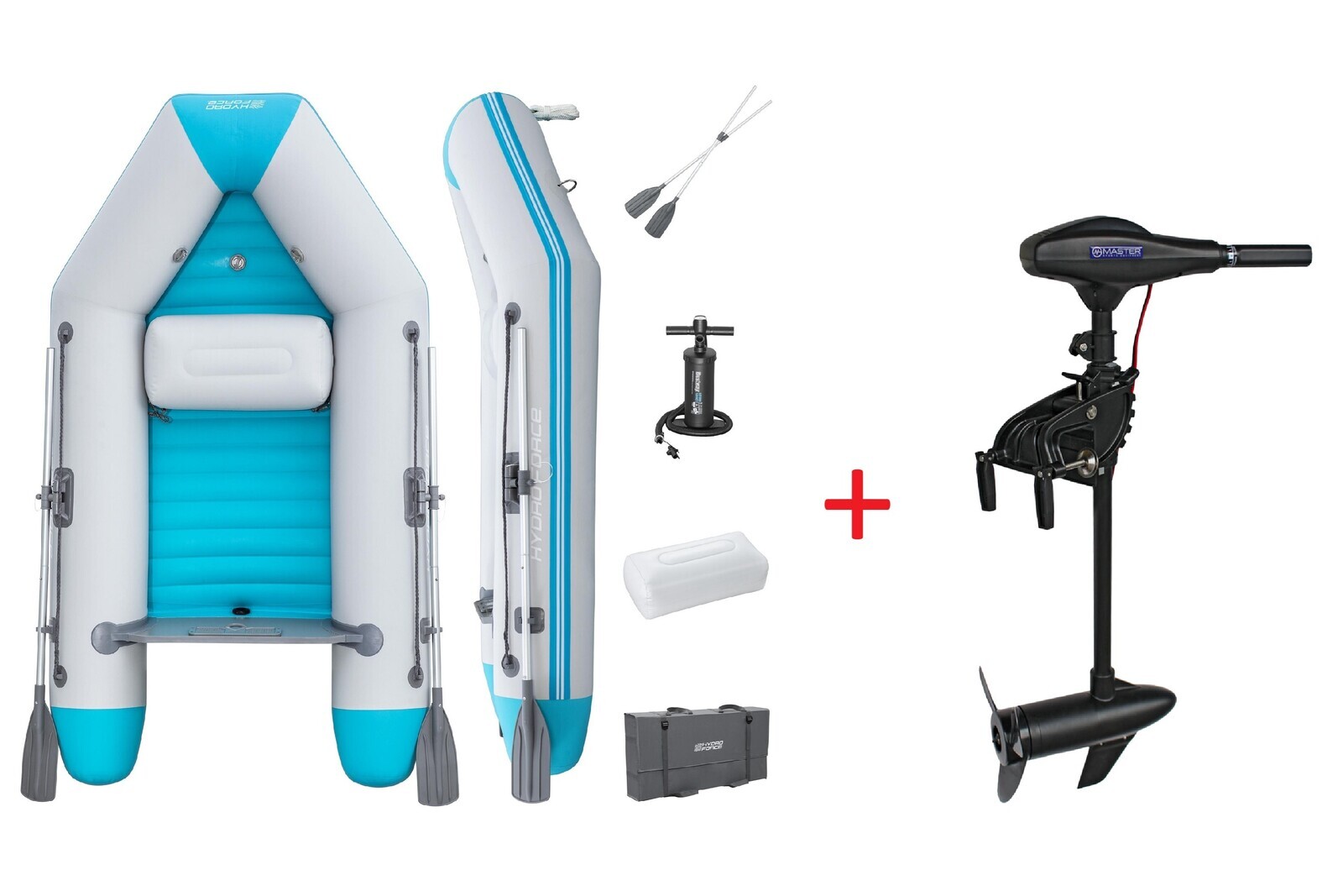 Akční set - nafukovací raft BESTWAY Hydro-Force Elite s motorem MASTER 58 LBs - 612 W