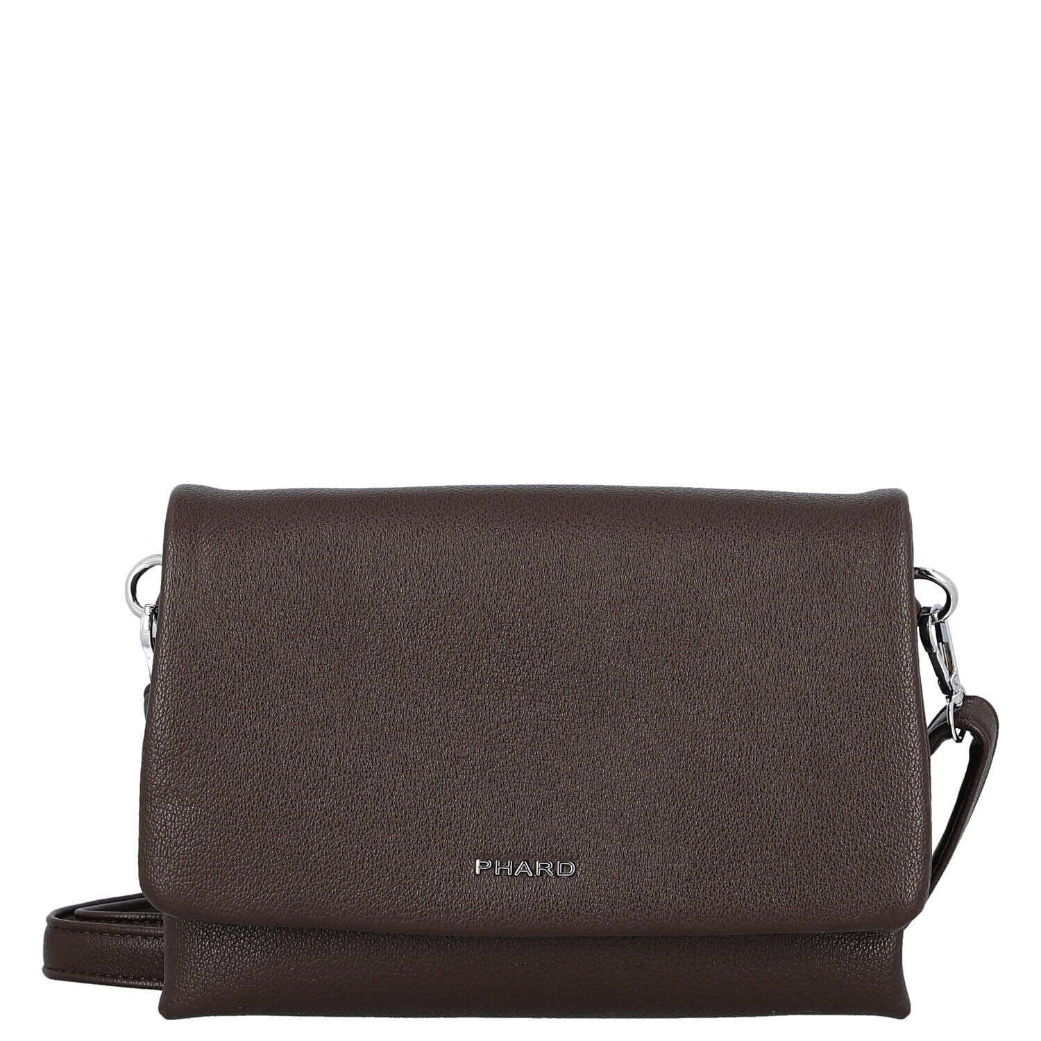 Moderní dámská koženková crossbody kabelka Amira, tmavě hnědá
