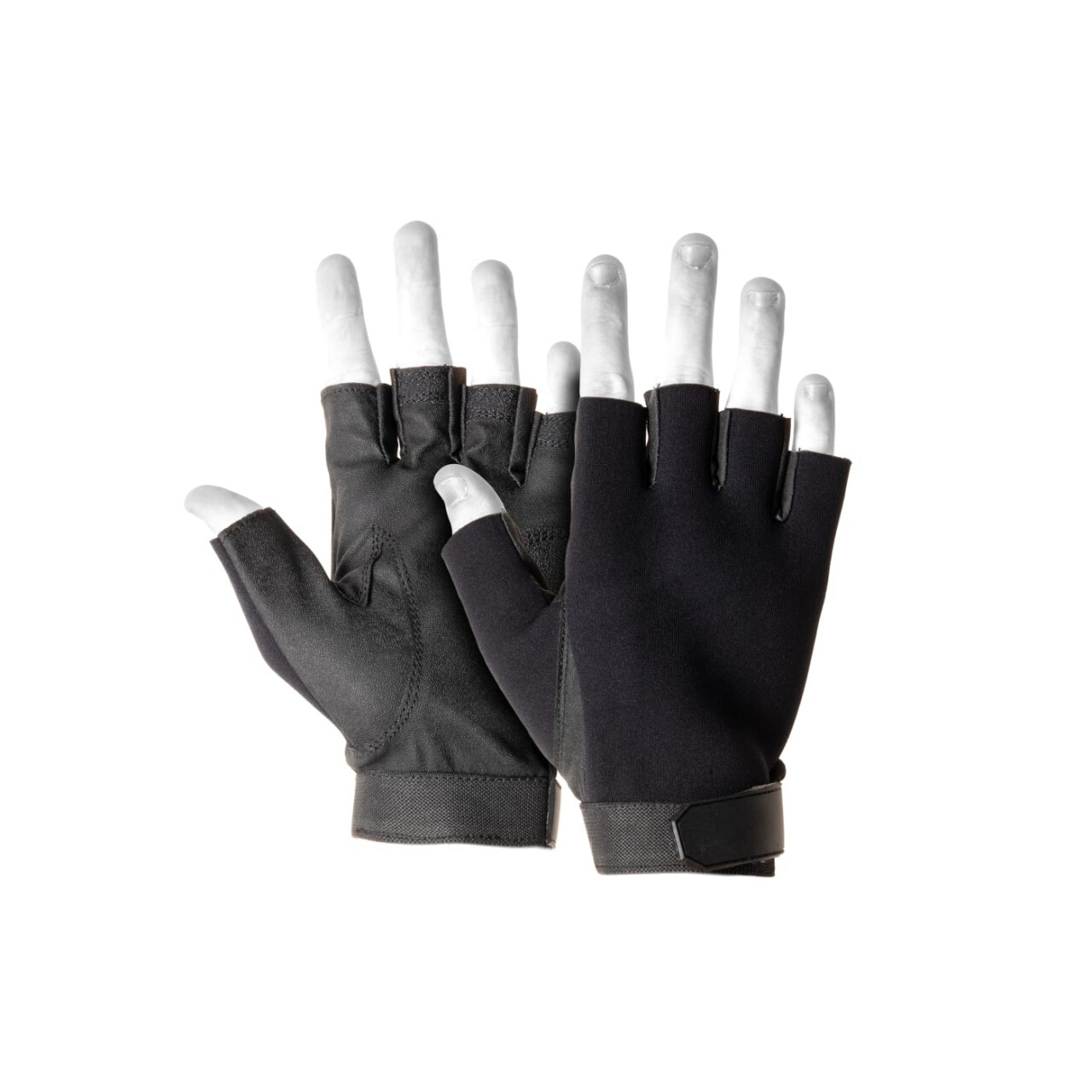 Rukavice bezprsté Invader Gear Half Finger Shooting Gloves - černé, M