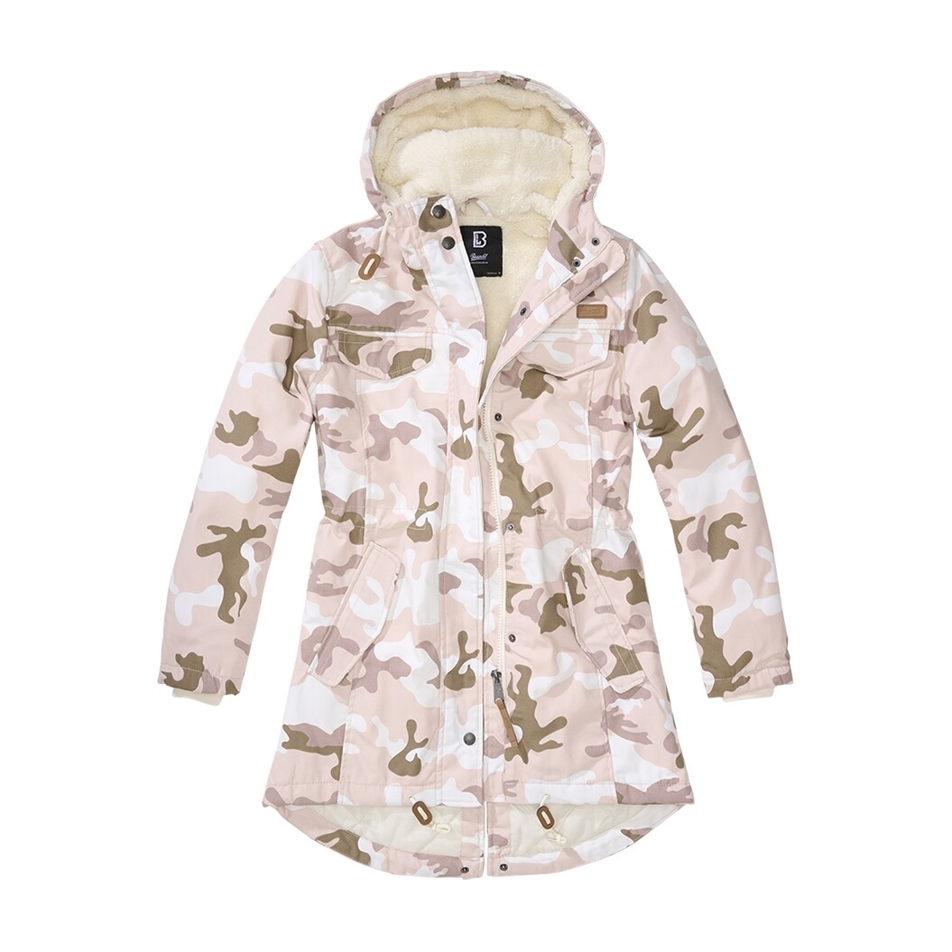 Kabát Brandit Ladies Marsh Lake Parka - pink-camo, 4XL