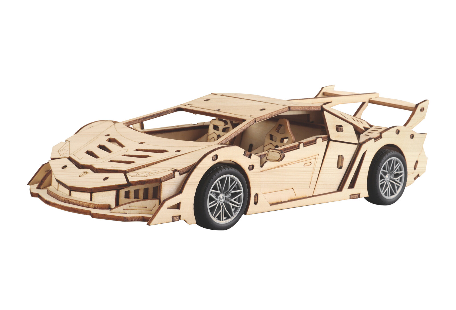 Stavebnice dřevěná Auto závodní 26,5 cm