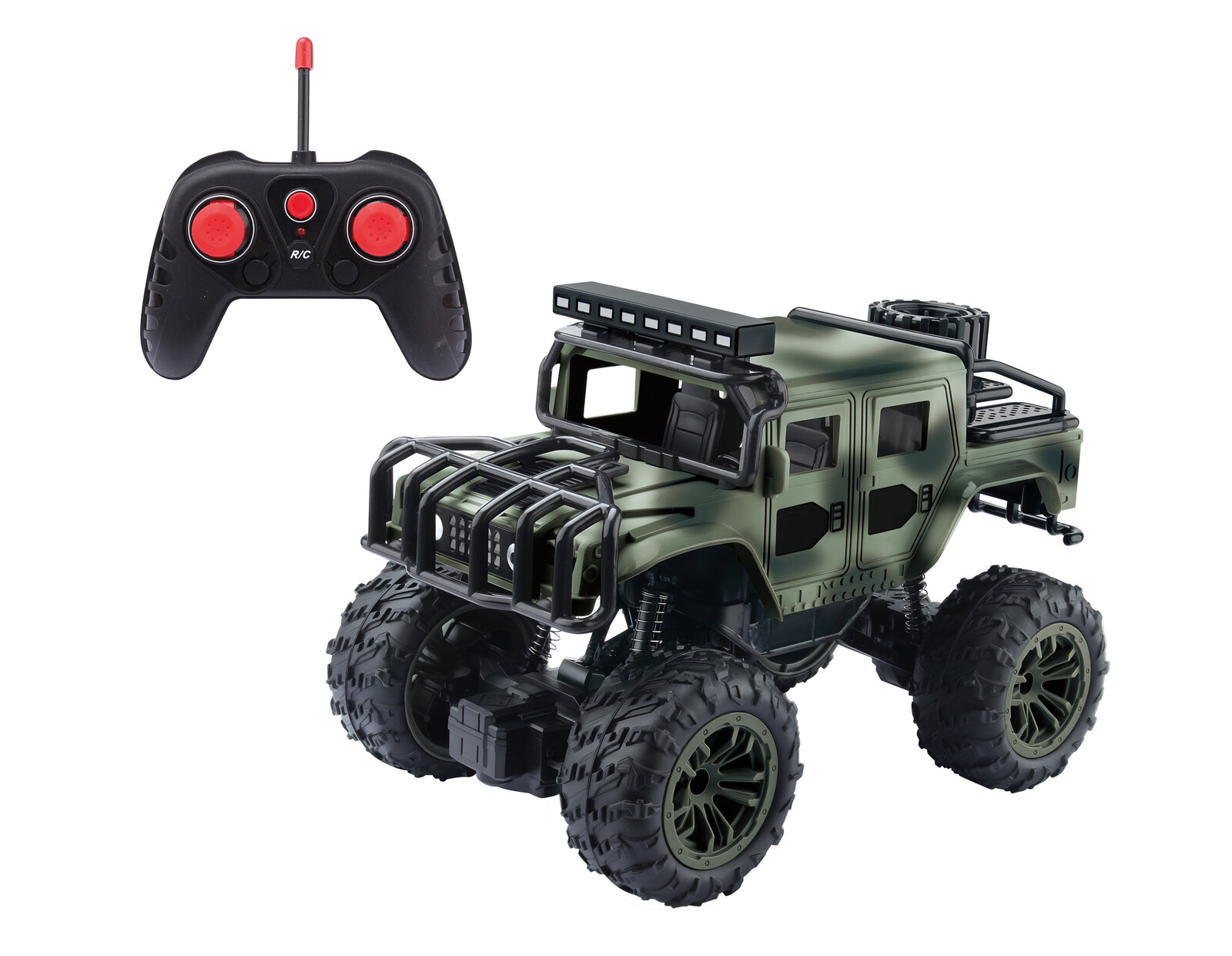 Auto vojenské RC na dálkové ovládání 21 cm
