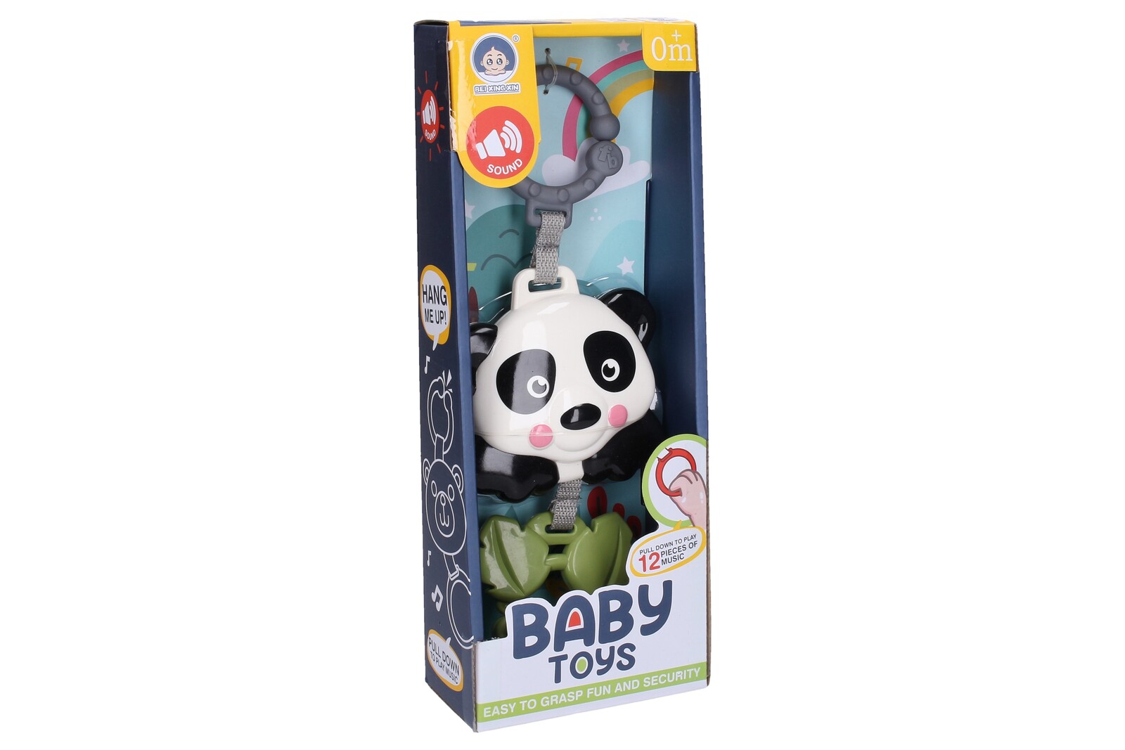 Hrací panda na zavěšení 29cm