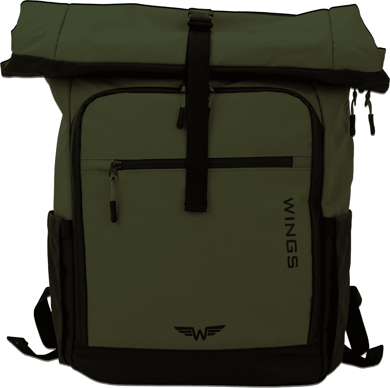 Unisex rolovací cestovní batoh Wings ROOK 29 l tmavě zelený Velikost: ONE SIZE