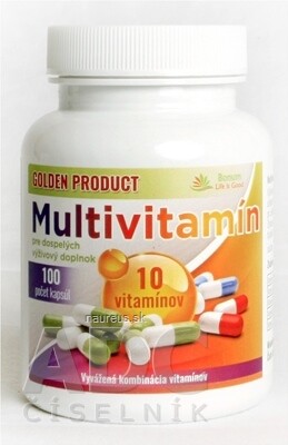 Pavol Kurbel GOLDEN PRODUCT Multivitamin pro dospělé cps 1x100 ks