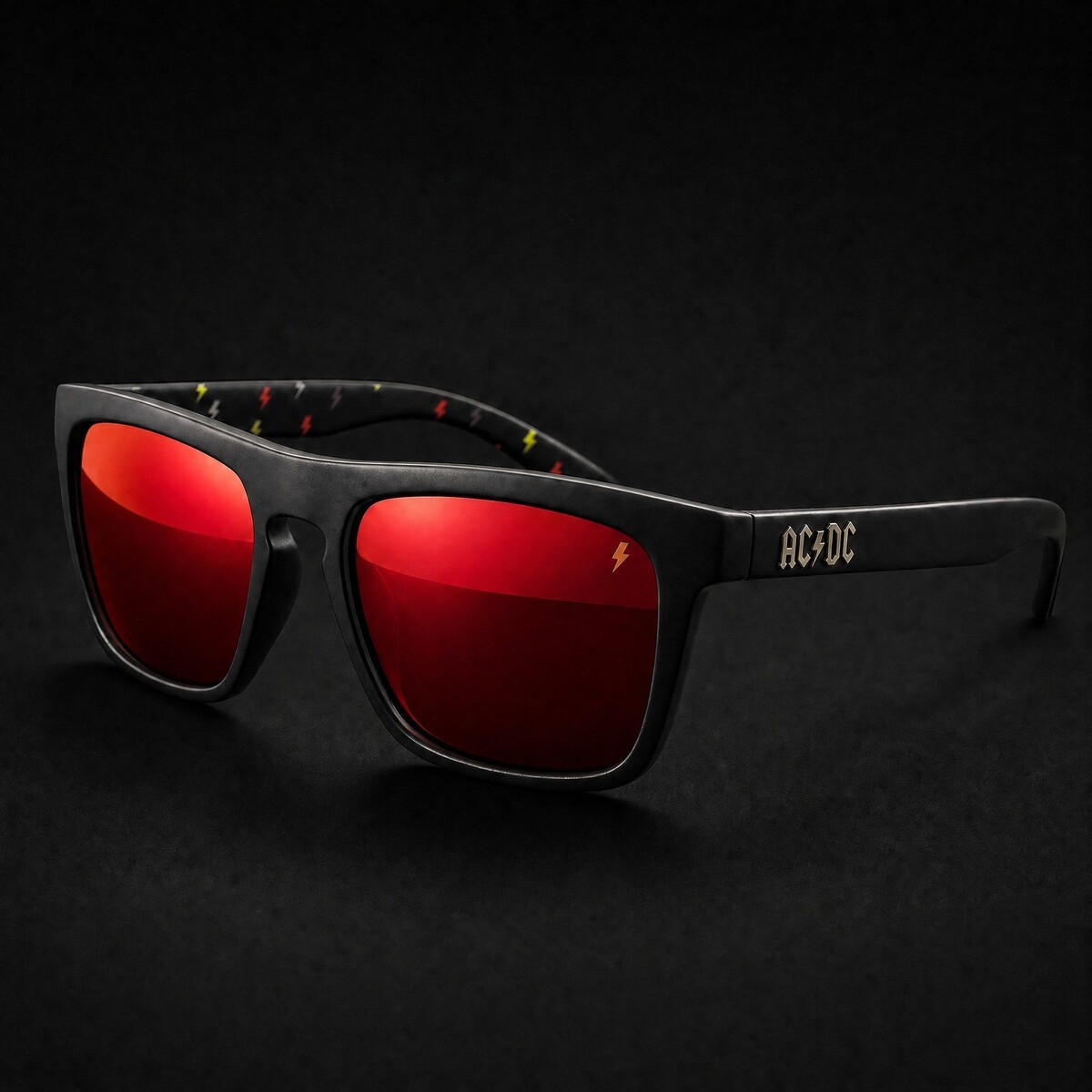 sluneční brýle AC/DC - Arcade High Voltage - červené čočky - Legends of Eyewear