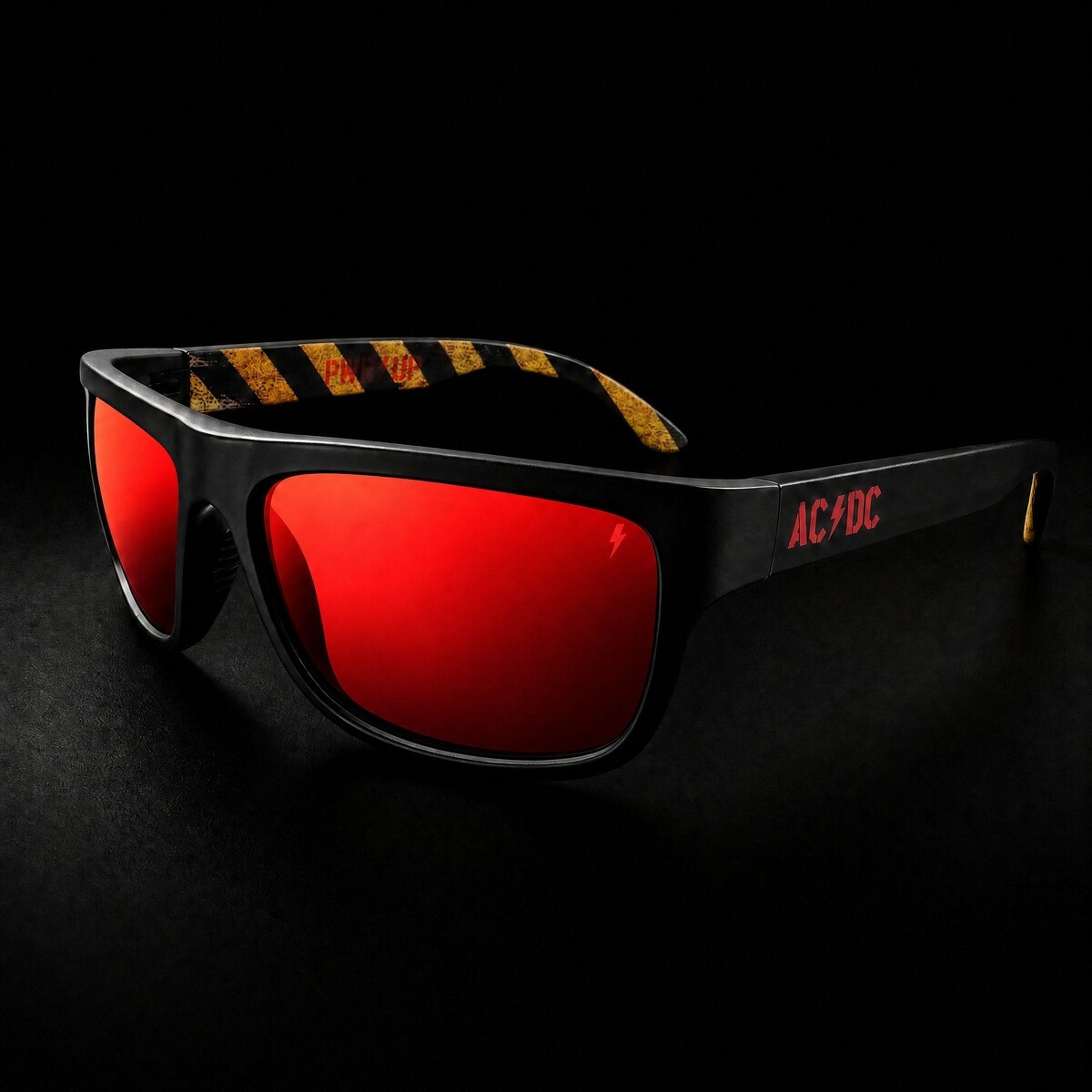 sluneční brýle AC/DC - Halfway PWR UP - červené čočky - Legends of Eyewear