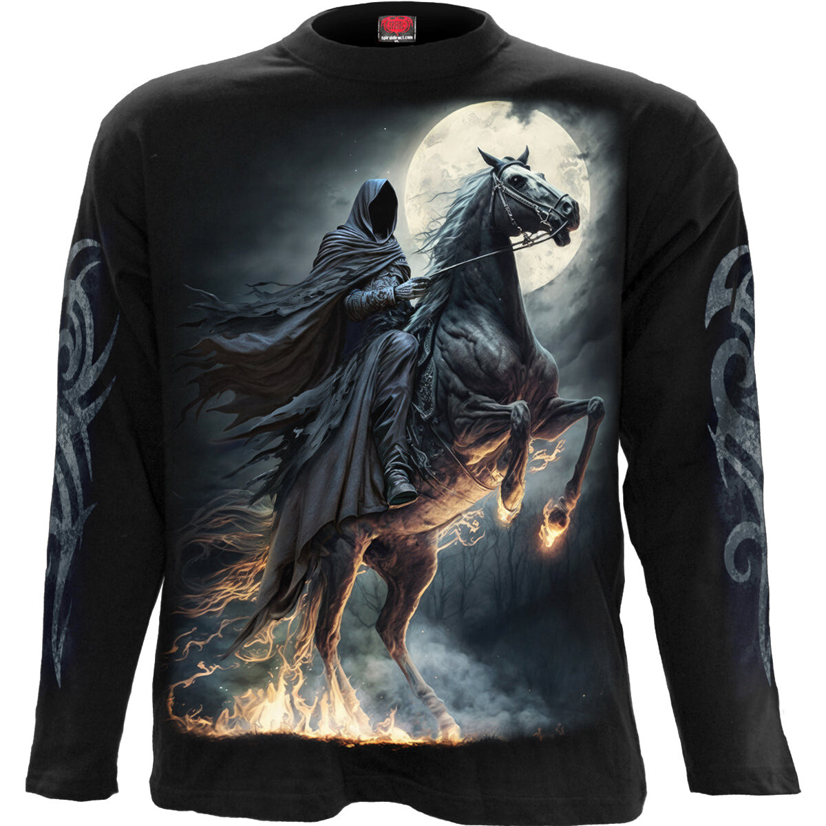 tričko gothic and punk pánské - SHADOW RIDER - SPIRAL - T238M301 M
