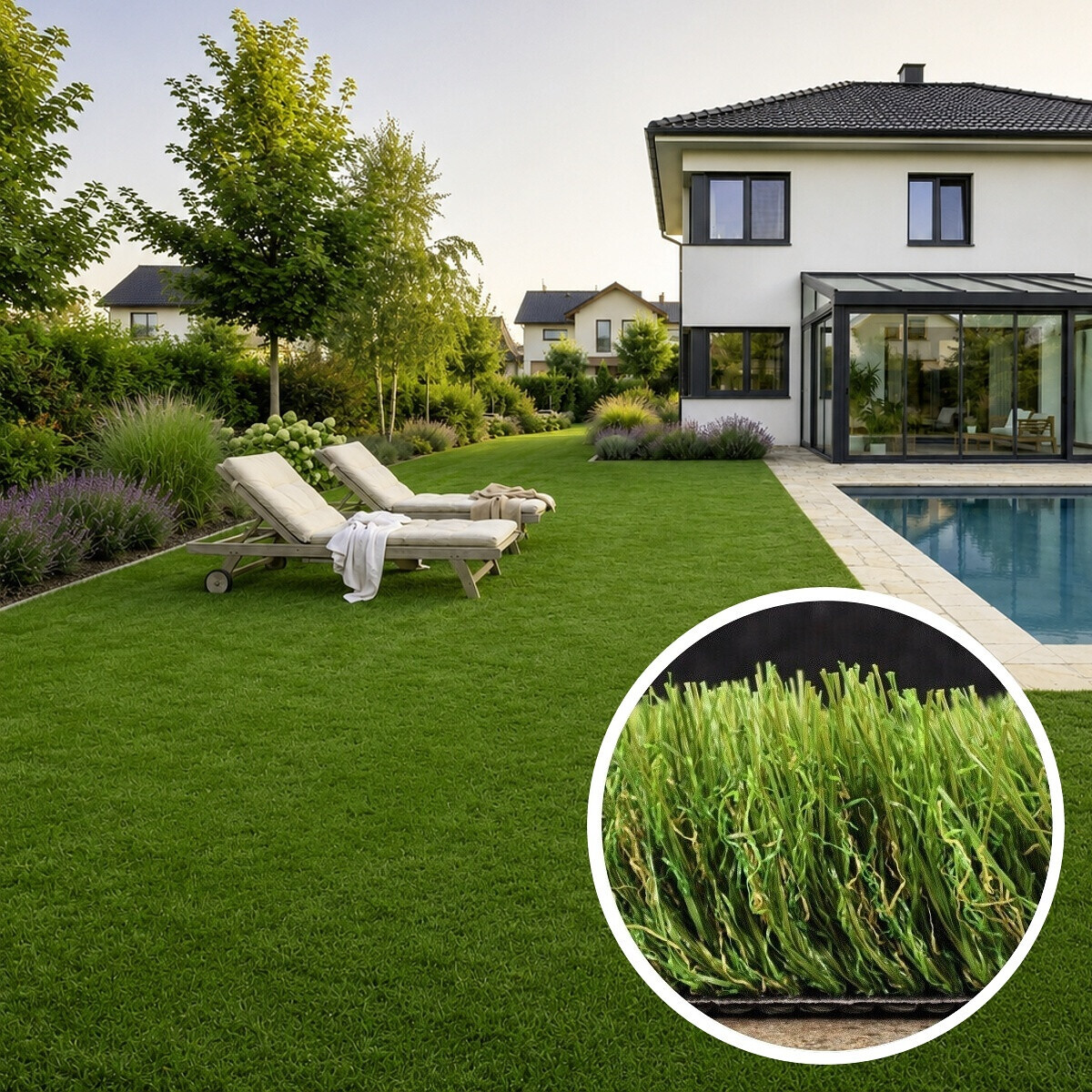 AKCE: 240x260 cm Umělá tráva Princess, zelená, exteriér, Artificial grass specialists