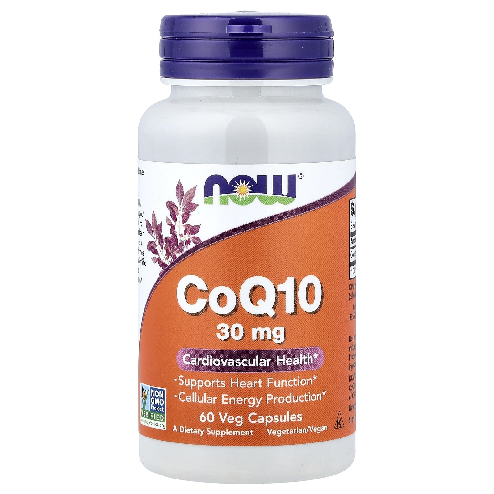 Now® Foods NOW CoQ10, 30 mg, 60 rostlinných kapslí