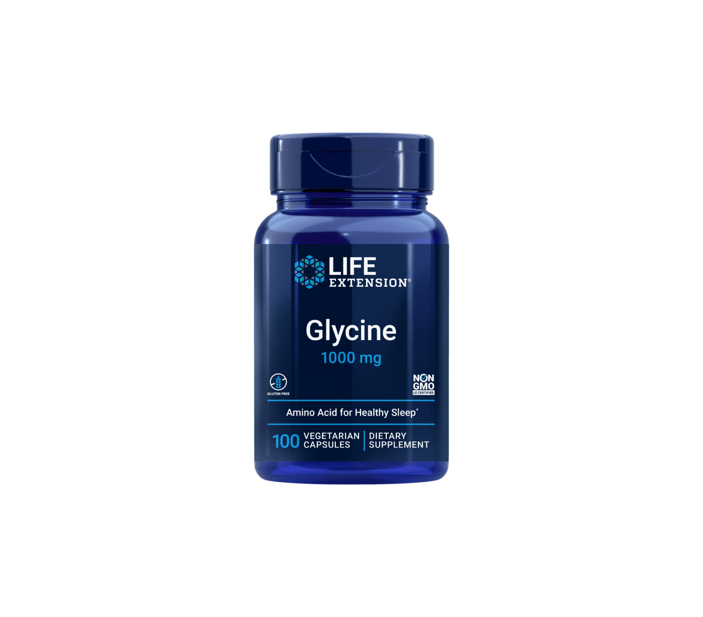 Life Extension Glycin, 1000 mg, 100 rostlinných kapslí