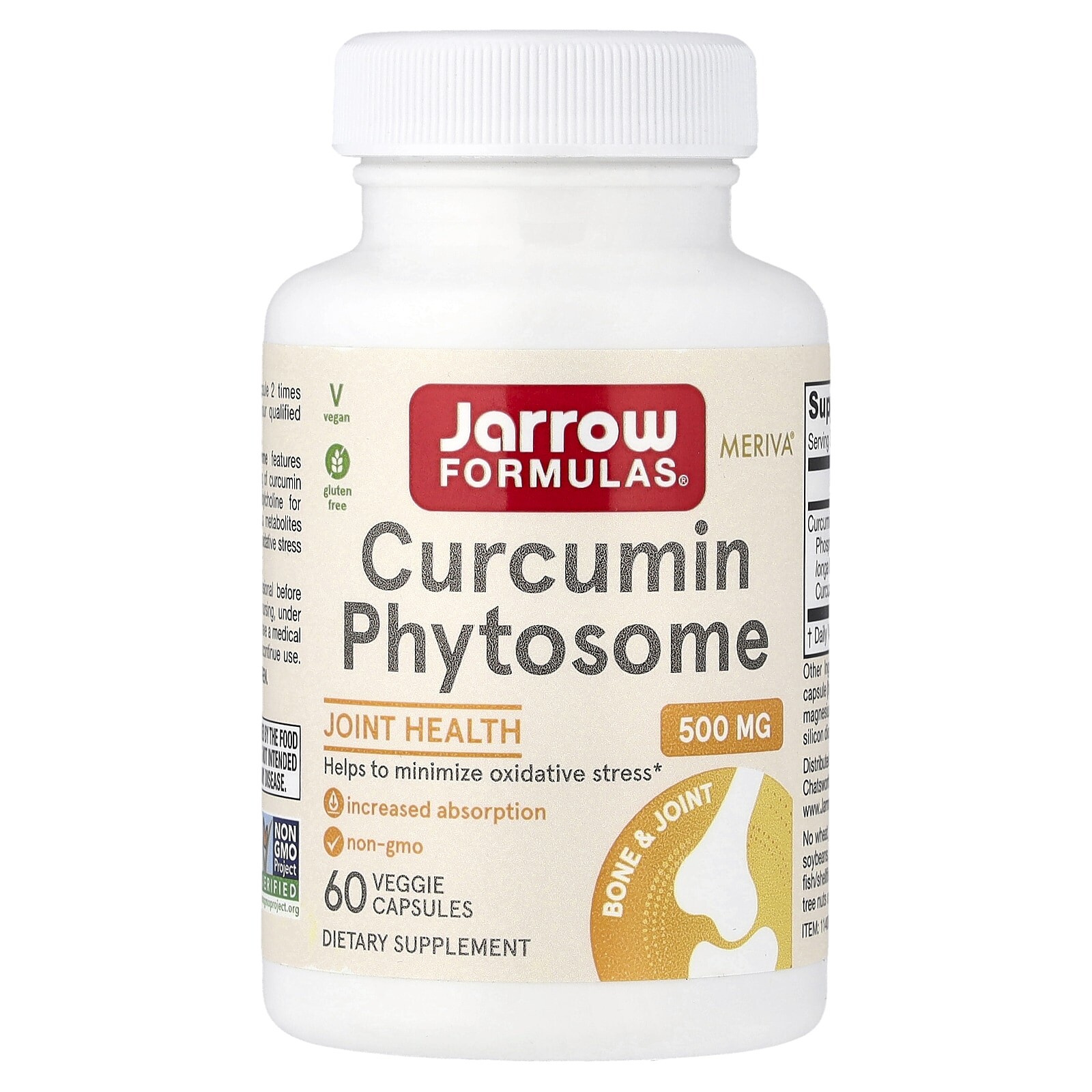 Jarrow Formulas Kurkumin Phytosome (Meriva), 500 mg, 60 rostlinných kapslí