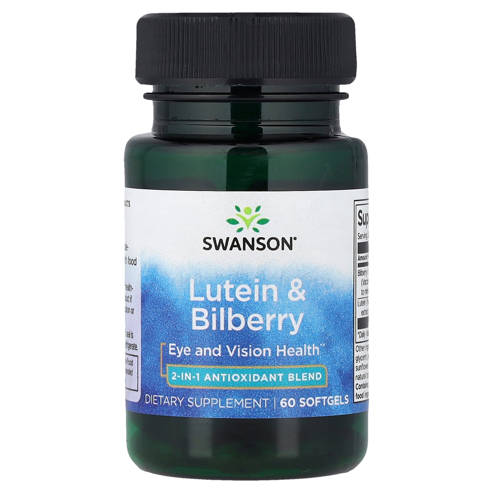 Swanson Lutein a borůvka, 60 softgelových kapslí