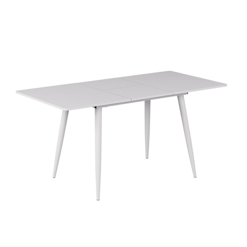 Vicco JÍDELNÍ STŮL Beaver, Bílá, 120-160 x 80 cm Rozšiřitelný