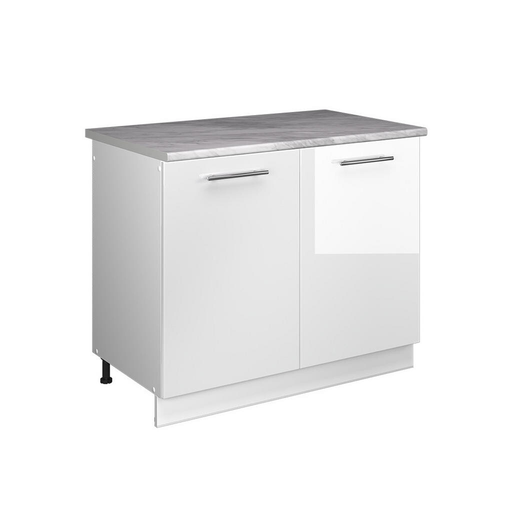 Vicco SKŘÍŇKA POD DŘEZ Fame-Line, Bílá vysoký lesk/Bílá, 100 cm, PD Mramor