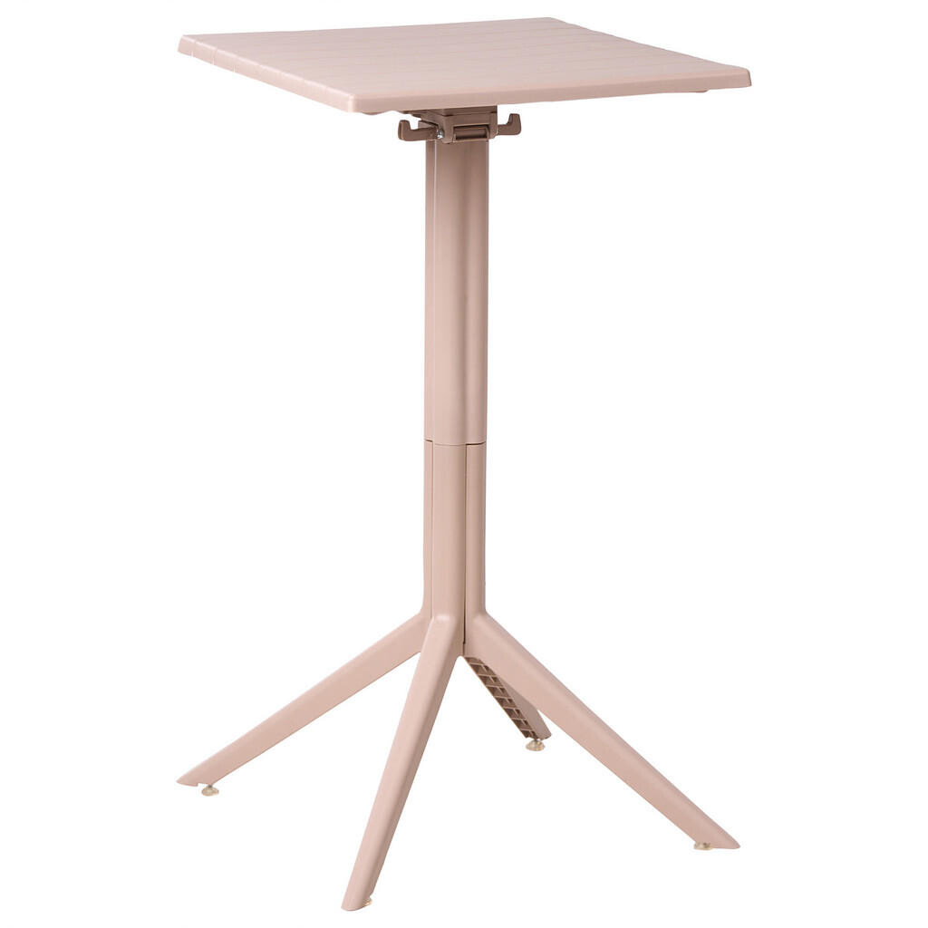 Beliani ZAHRADNÍ BAROVÝ STŮL 60/60 cm Béžový Lemnos