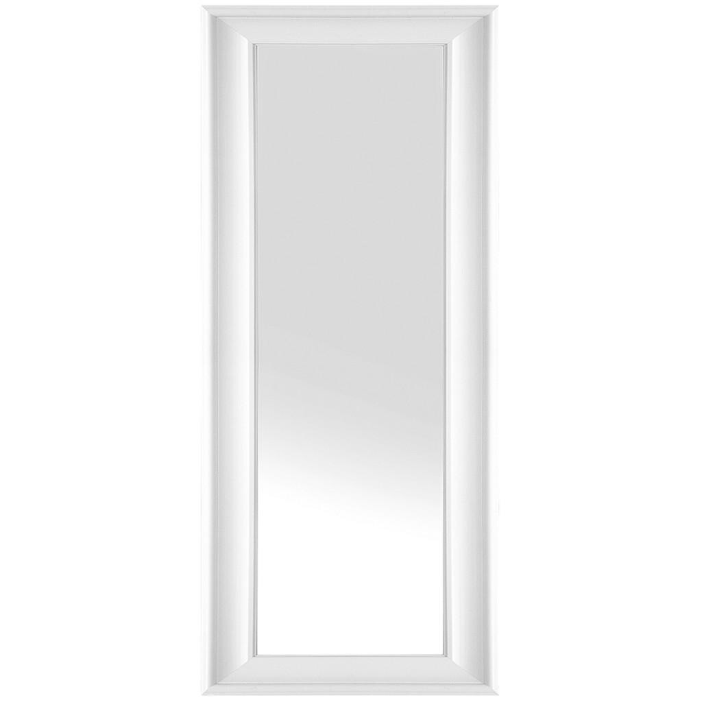 Beliani NÁSTĚNNÉ ZRCADLO bílé obdélníkové 51/141 cm Lunel