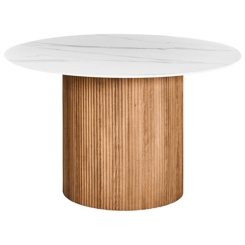 Beliani JÍDELNÍ STŮL Bílý Albina